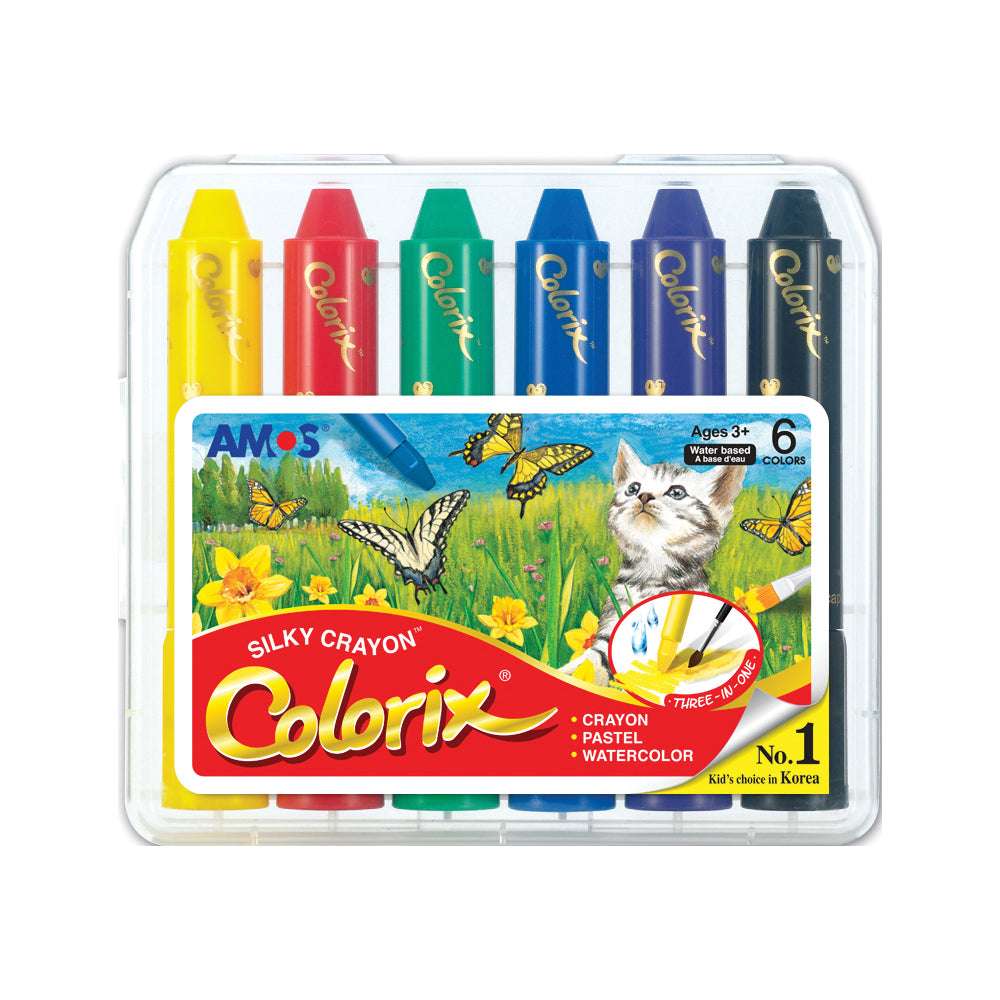 Amos Colorix Silky Classic Colours Crayon Set of 6